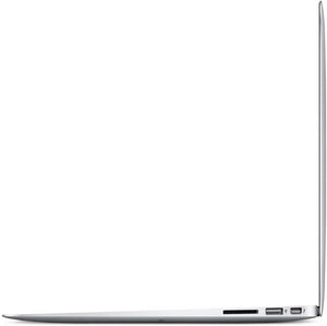 Apple MacBook Air 2014 showing side view with sleek design and ports.