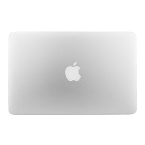 Apple MacBook Air 2014 sleek silver laptop with Apple logo on the cover.