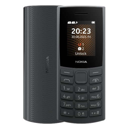 Nokia 105, 4G DS, Charcoal